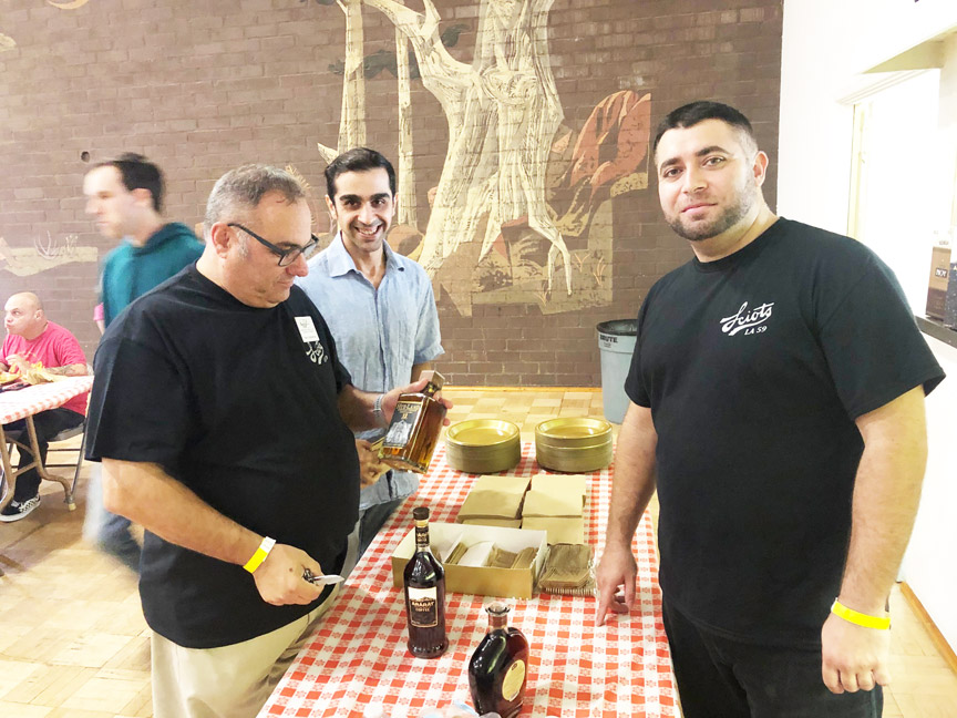 Harry and Haik at buffet