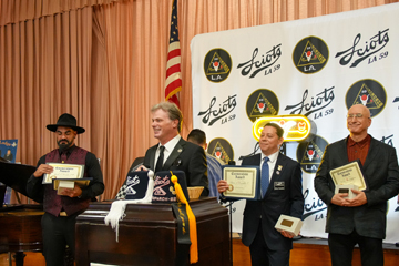 frank as MC announcing more recipients