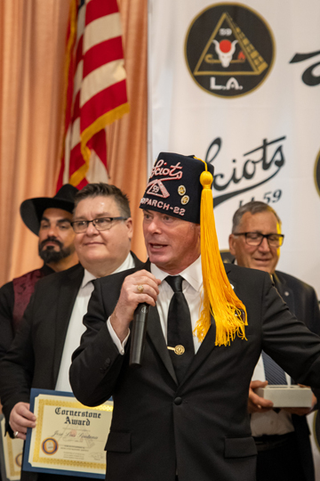 Frank Barbano as MC of event