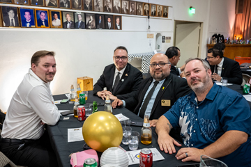 high profile attendees at their table