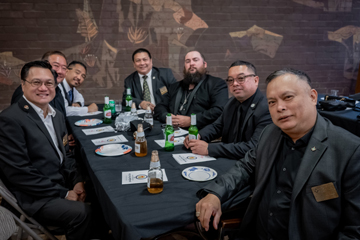 VIP attendees at their table