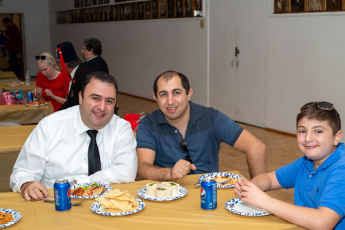 Albert, Alex and Anthony sitting