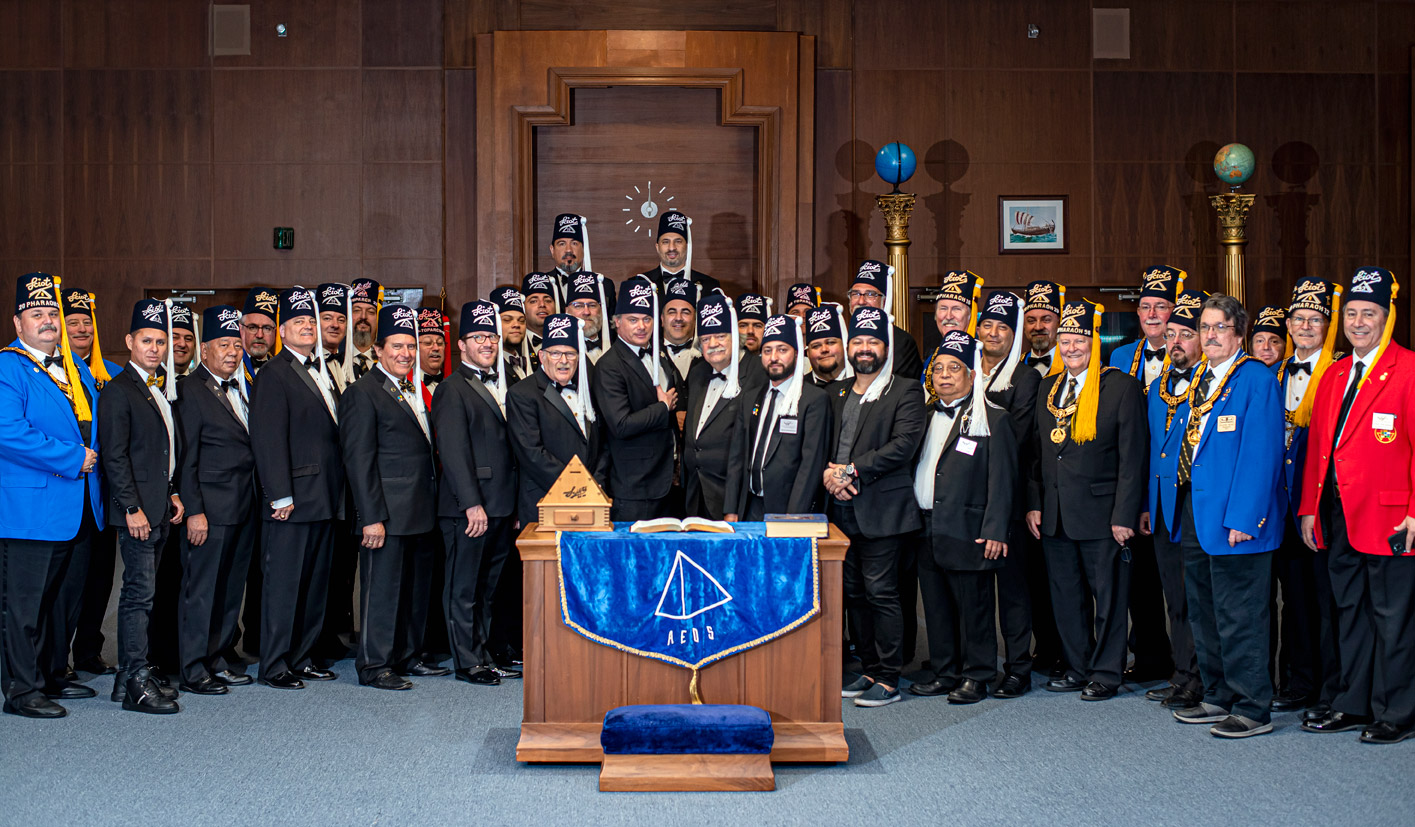 Group photo of LA59 getting initiated